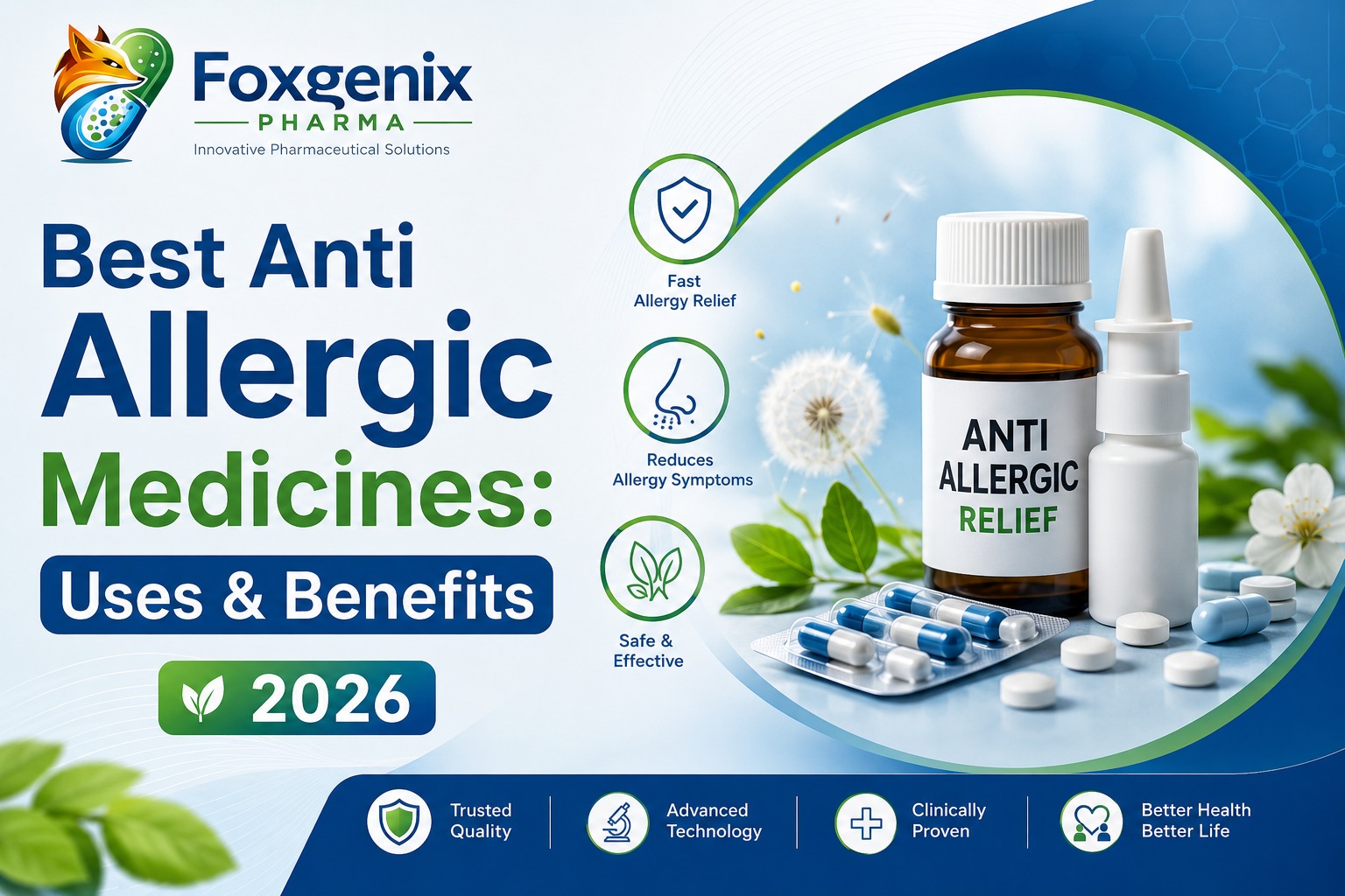 Best Anti Allergic Medicines Uses and Benefits 2026