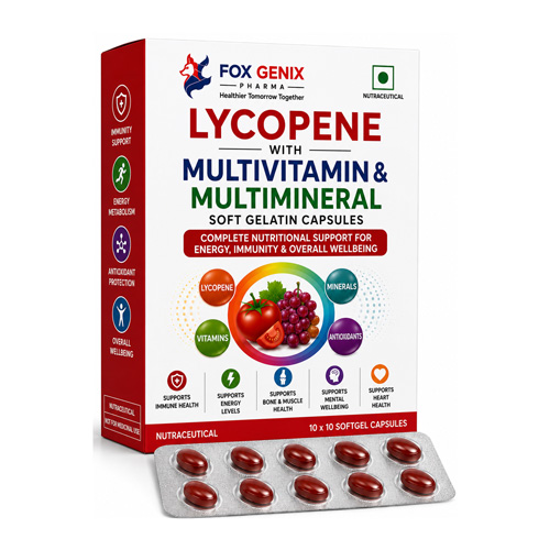 Lycopene with Multivitamin & Multimineral Soft Gelatin Capsules Suppliers in Thane