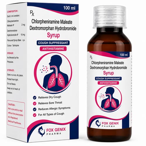Chlorpheniramine Maleate. Dextromorphan Hydrobronide Suppliers in Thane