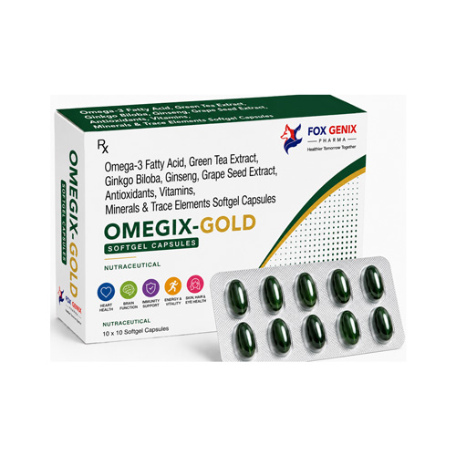 Omega-3 Fatty Acid, Green Tea Extract, Ginkgo Biloba, Ginseng, Grape Seed Extract, Antioxidants, Vitamins, Minerals & Trace Elements Softgel Capsules Suppliers in Thane