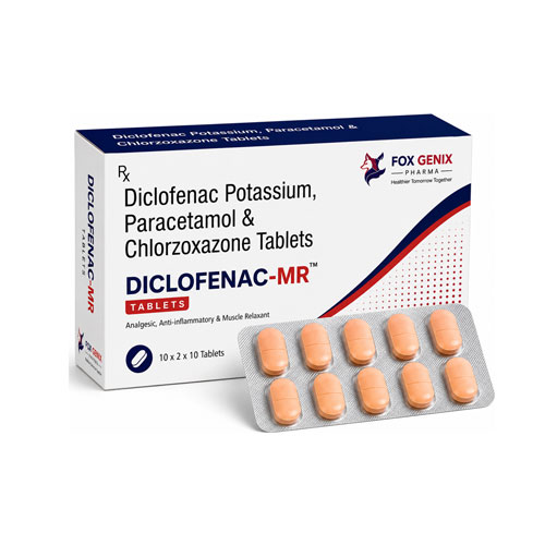 Diclofenac Potassium, Paracetamol & Chlorzoxazone Tablets Suppliers in Thane