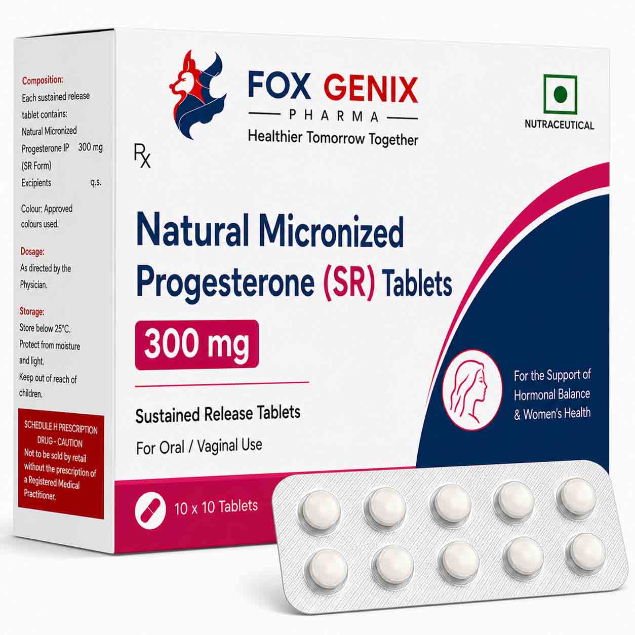 Natural Micronized Progesterone (SR) Tablets 300 mg Suppliers in Thane