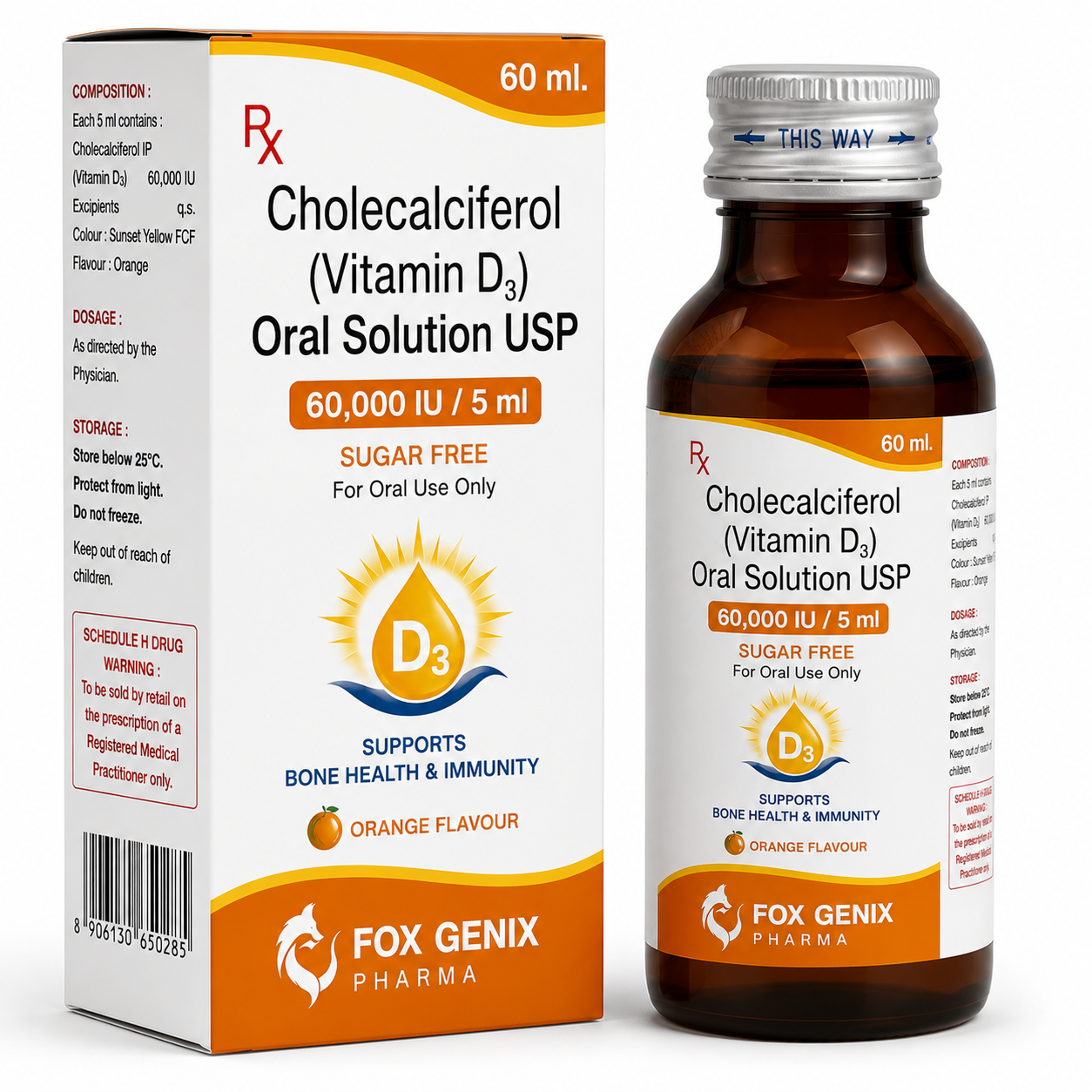 Cholecalciferol (Vitamin D3) Oral Solution USP Suppliers in Thane