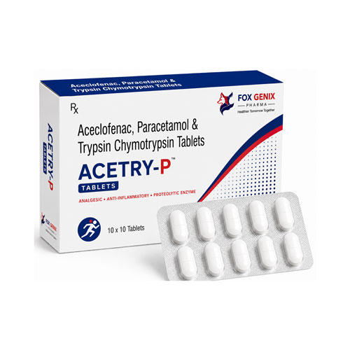 Aceclofenac, Paracetamol & Trypsin Chymotrypsin Tablets Suppliers in Thane