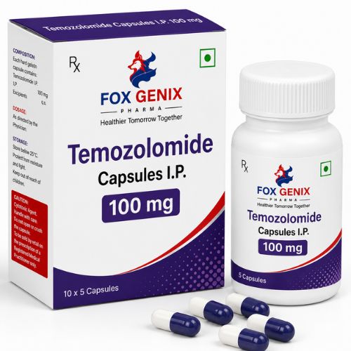 Temozolomide Capsules I.P. 100 mg Manufacturers in Baddi