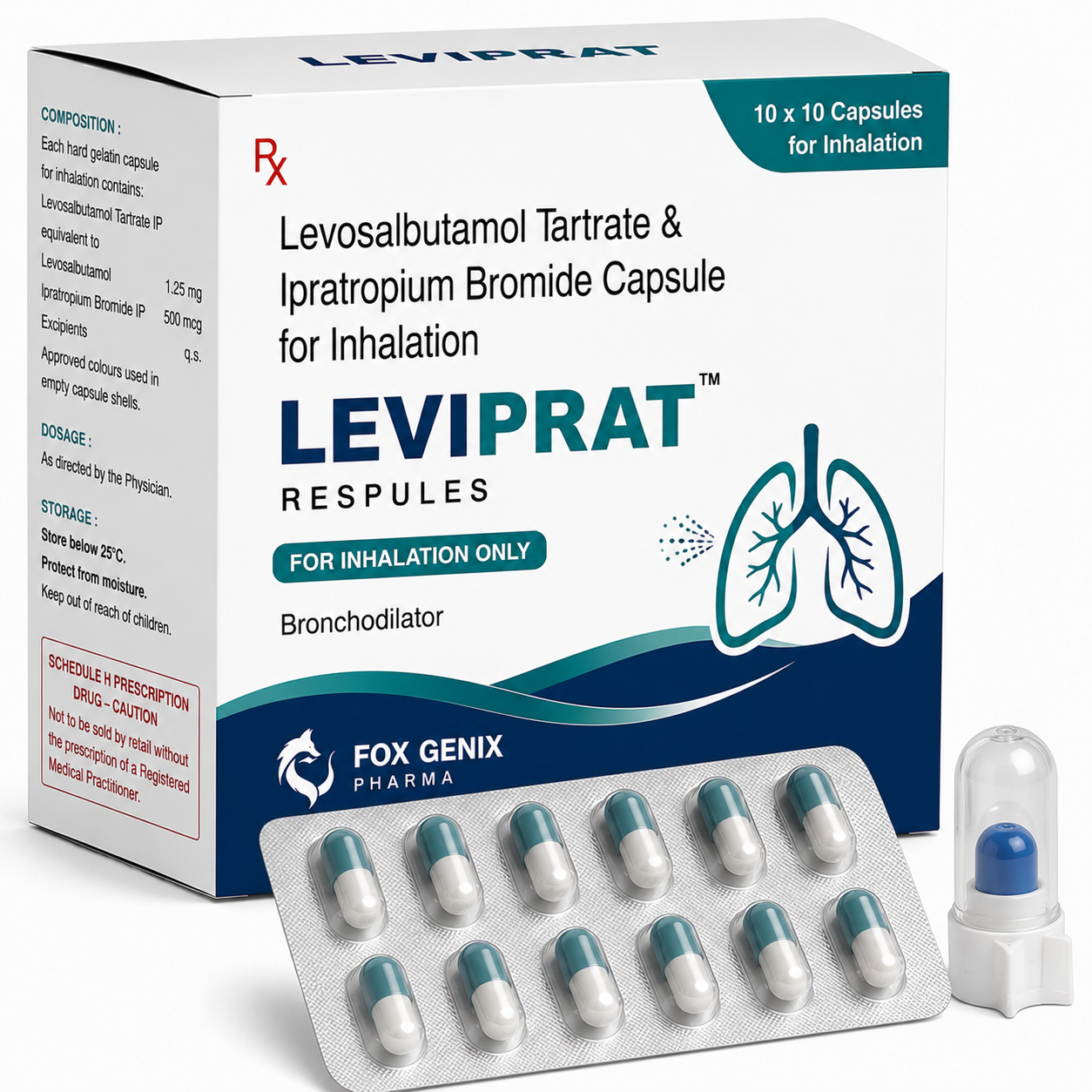 Levosalbutamol Tartrate & Ipratropium Bromide Capsule for Inhalation Suppliers in Thane