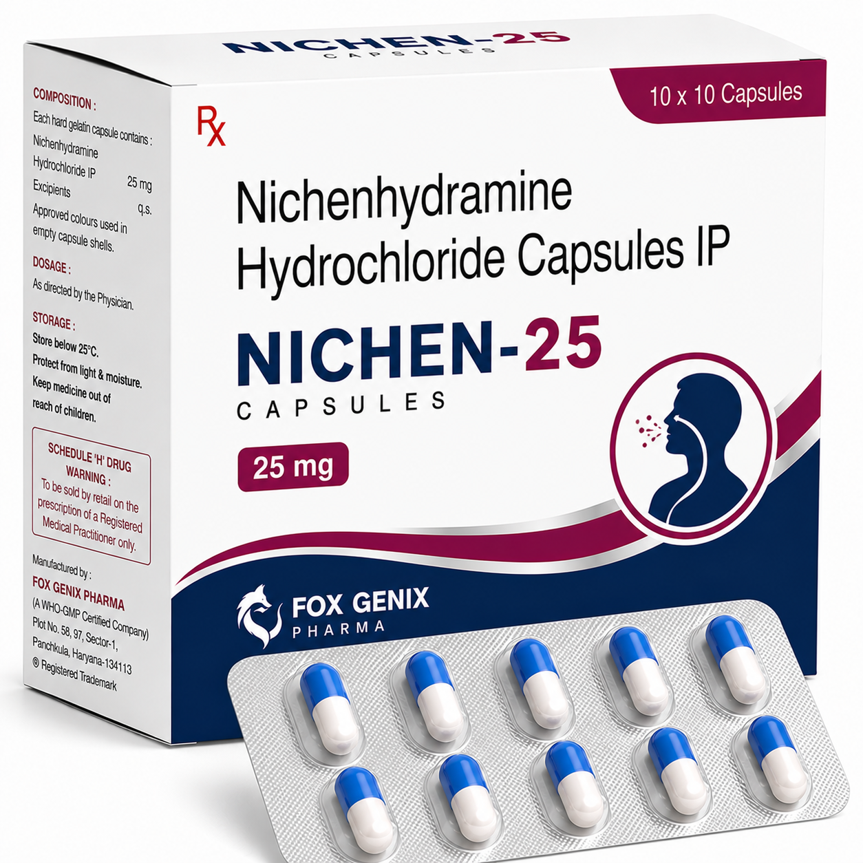 nichenhydramine Hydrochloride Capsules IP Suppliers in Thane