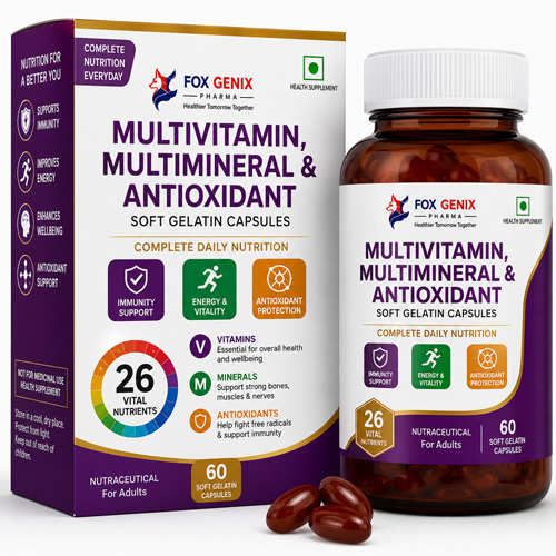 Multivitamin, Multimineral & Antioxidant Soft Gelatin Capsules Manufacturers in Baddi