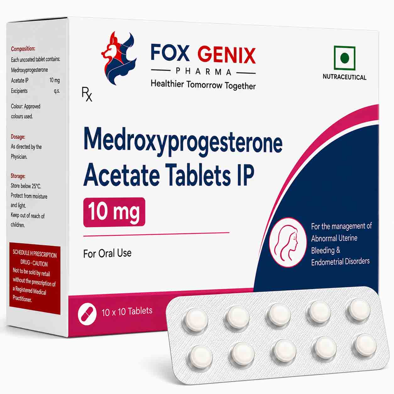Medroxyprogesterone Acetate Tablets IP 10 mg Suppliers in Thane