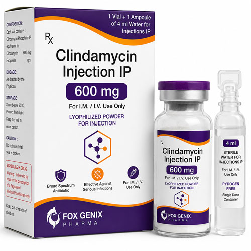 Clindamycin Injection IP 600mg Suppliers in Thane