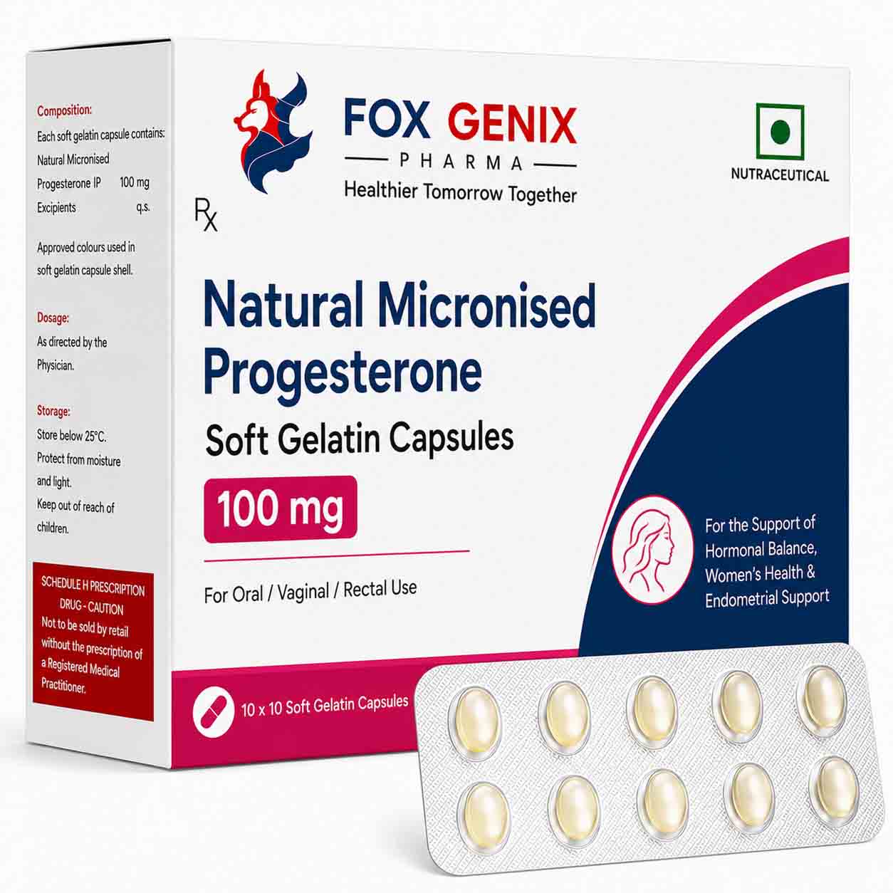 Natural Micronised Progesterone Soft Gelatin Capsules Suppliers in Thane