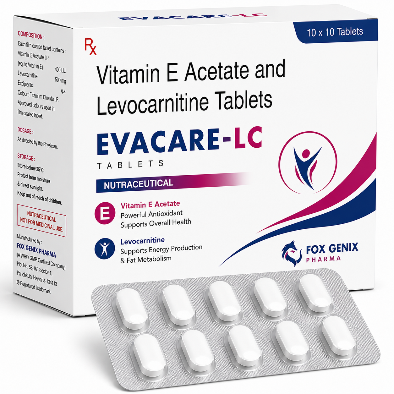 Vitamin E Acetate and Levocarnitine Tablets Suppliers in Thane
