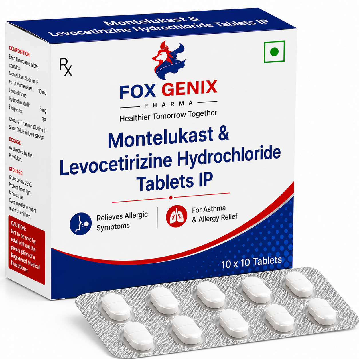 Montelukast & Levocetirizine Hydrochloride Tablets IP Suppliers in Thane