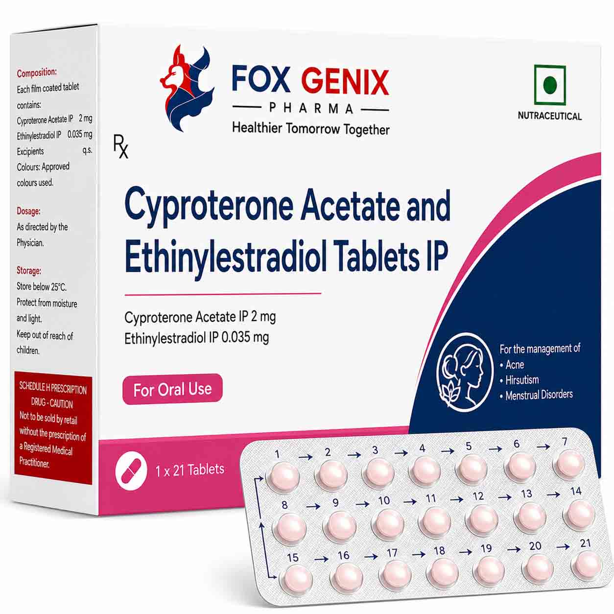 Cyproterone Acetate and Ethinylestradiol Tablets Suppliers in Thane