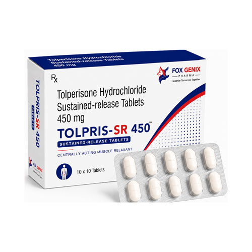 Tolperisone Hydrochloride sustained-release Tablets 450 mg Suppliers in Thane