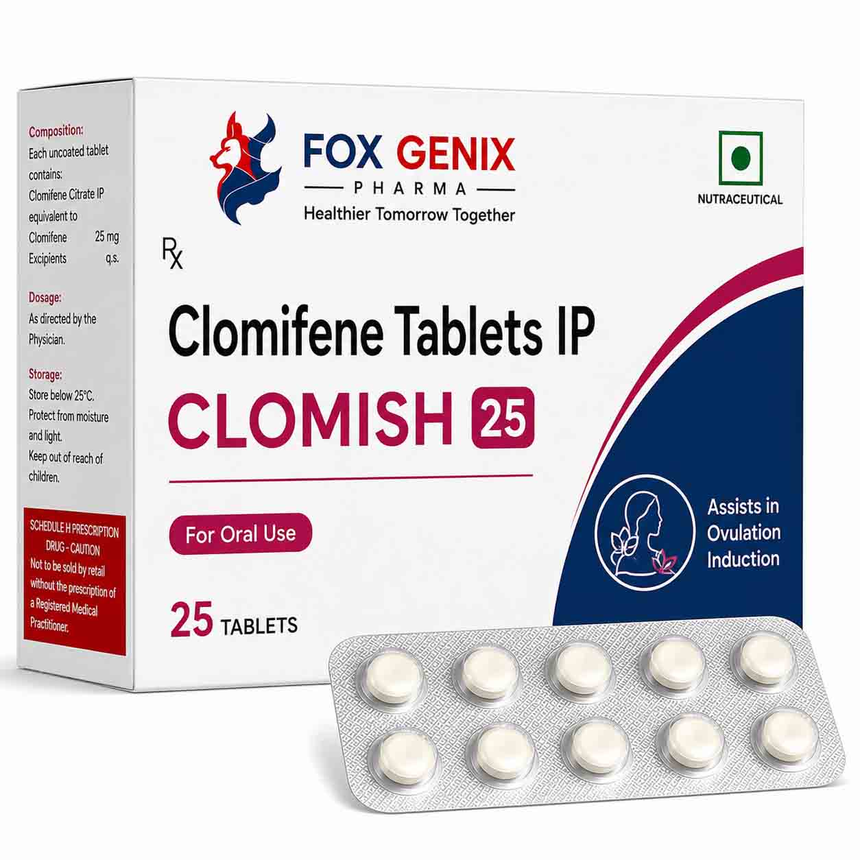Clomifene Tablets IP CLOMISH 25 TABLET Suppliers in Thane