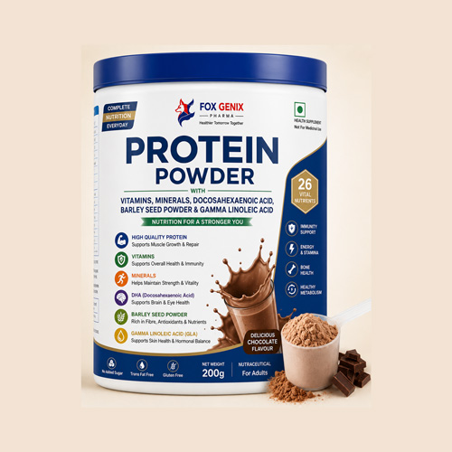 Protein Powder with Vitamins, Minerals Docosahexaenoic Acid, Barley Seed Powder and Gamma Linoleic Acid Manufacturers in Baddi