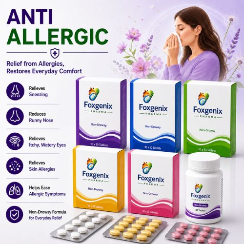 Anti Allergic Medicines Manufacturer in Baddi