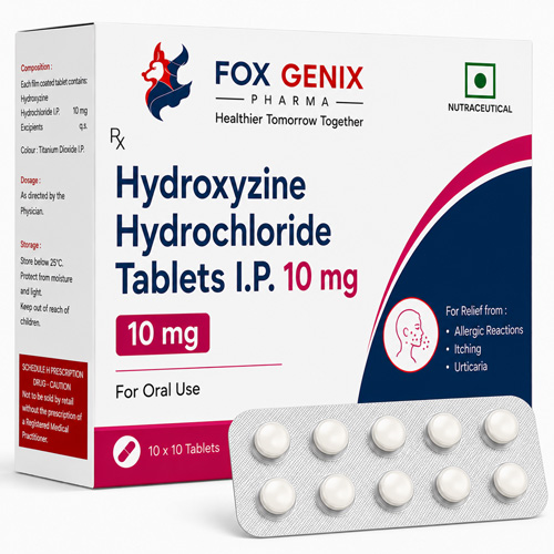 Hydroxyzine Hydrochloride Tablets I.P. 10 mg. Suppliers in Thane