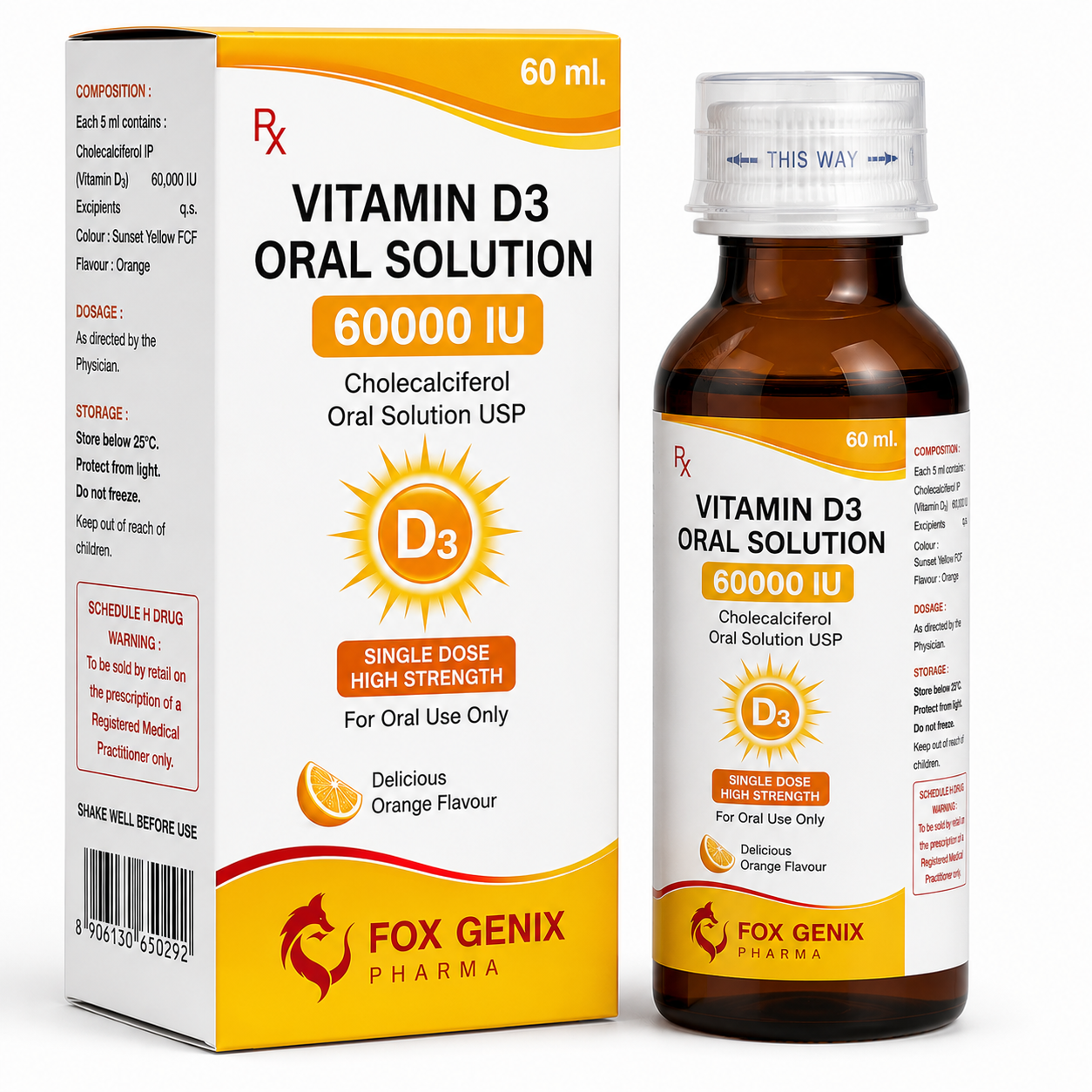 Vitamin D3 Oral Solution 60000 IU Suppliers in Thane