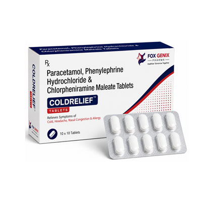 Paracetamol, Phenylephrine Hydrochloride & Chlorpheniramine Maleate Tablets Suppliers in Thane