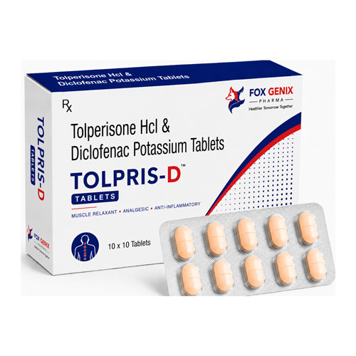 Tolperisone Hcl & Diclofenac Potassium Tablets Suppliers in Thane