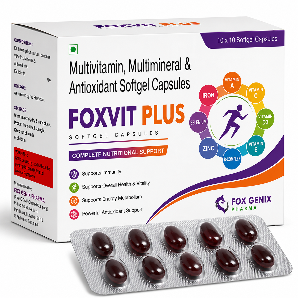 Multivitamin, Multimineral & Antioxidant Softgel Capsules Suppliers in Thane