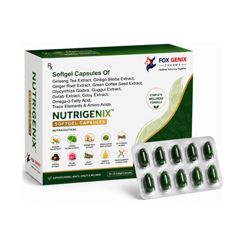 Softgel Capsules Of Ginseng Tea Extract, Ginkgo Bilkgo Biboba.extract, Ginger Root Extract, Green Coffee Sec Extract, Glycyrrhiza Glabba, Gugglal Extract, Gulab Extract, Giloy Extract, Omega-3 Fatty Acid, Trace Elementsl Amino Acid. Suppliers in Thane