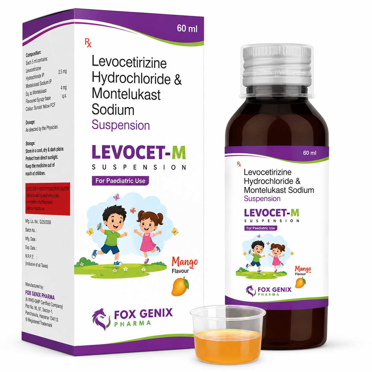 Re Levocetirizine Hydrochloride & Montelukast Sodium Suspension Suppliers in Thane