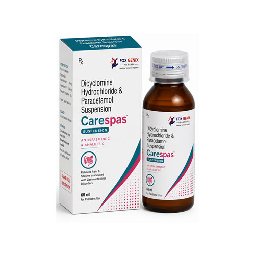 Dicyclomine Hydrochloride & Paracetamol Suspension Carespas Suppliers in Thane
