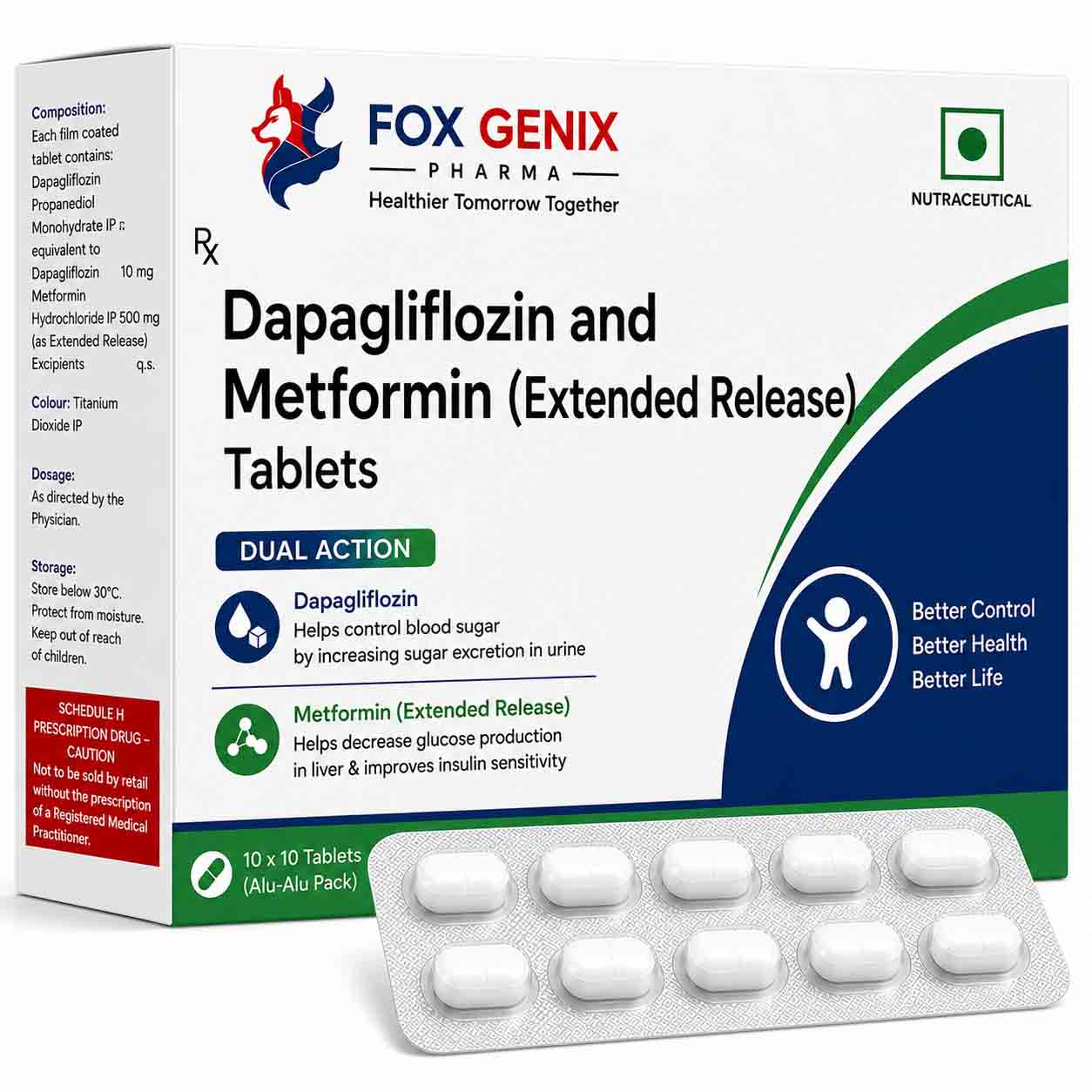 Dapagliflozin and Metformin (Extended Release) Tablets Suppliers in Thane