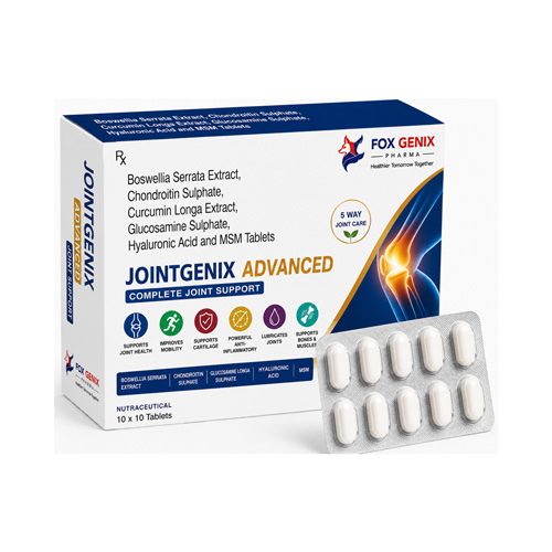 Boswellia Serrata Extract, Chondroitin Sulphate, Curcumin Longa Extract, Glucosamine Sulphate, Hyaluronic Acid and MSM Tablet Manufacturers in Baddi